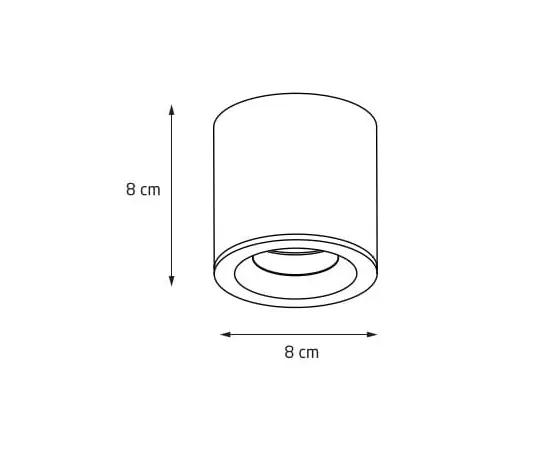 Maxlight form c0217 lampa sufitowa złota ip65