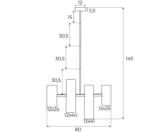 Maxlight p0502 lampa wisząca laxer biała
