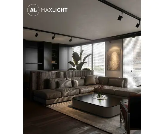 Maxlight otium s0003 oprawa do szynoprzewodu czarna