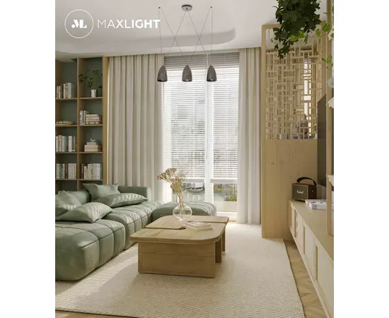 Maxlight sistema p0399 lampa wisząca czarna