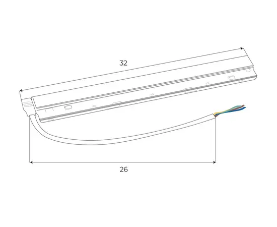 Maxlight magnetic  ma0004 zasilacz wewnętrzny 100w do szyn magnetycznych