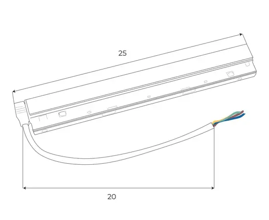 Maxlight magnetic ma0006 zasilacz wewnętrzny dali 100w do szyn magnetycznych
