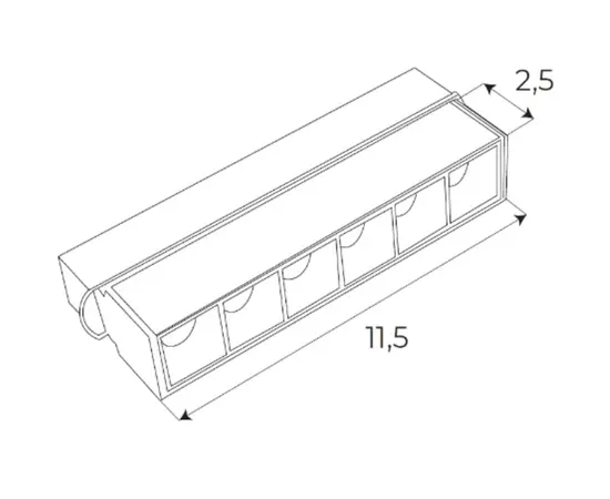Maxlight magnetic m0003z lampa magnetyczna liniowa system zigbee 6w 340lm 2700/5000k