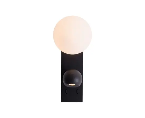 Maxlight w0351 kinkiet atom czarny