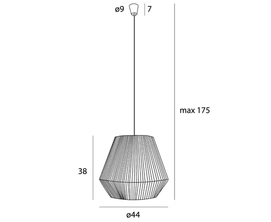 Maxlight p0584 lampa wisząca praslin ii