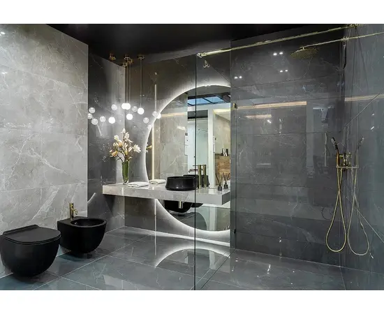 Płytka ceramiczna imitująca kamień ciemny rock dark 79,7x79,7x8 i gatunek