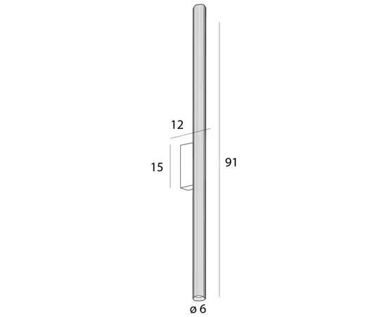 Maxlight w0368 kinkiet fayette 91cm 18w złoty ip44 3000k