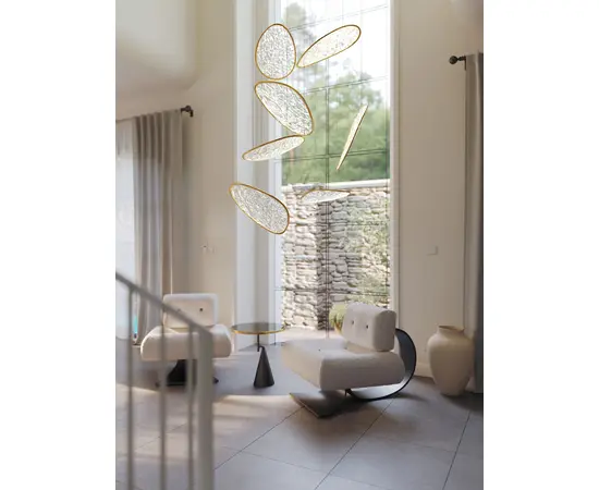 Maxlight p0635d lampa wisząca empire złota 121w