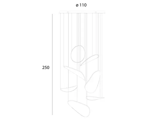 Maxlight p0635d lampa wisząca empire złota 121w