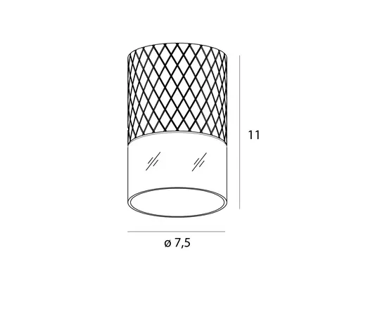 Maxlight c0274 lampa sufitowa fusion szaro jedwabista