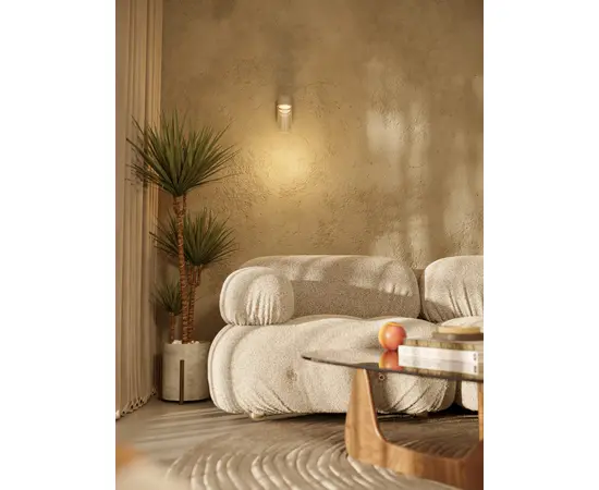 Maxlight w0411 kinkiet fusion szary jedwabisty