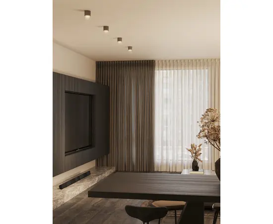 Maxlight c0274 lampa sufitowa fusion szaro jedwabista