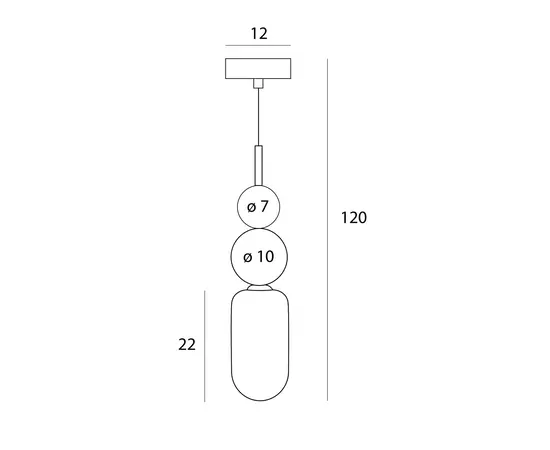 Maxlight p0642 lampa wisząca nova gold