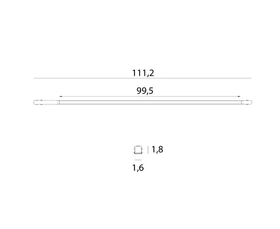 Maxlight m0052n lampa magnetyczna liniowa system on/off 24w lm 3000k