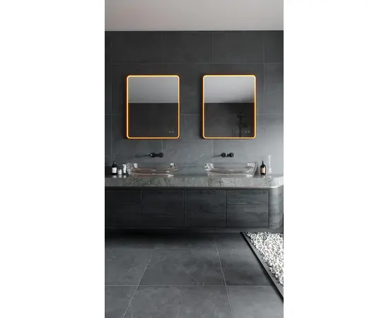 Maxlight w0385 mirror prostokąt 76x91cm miedziane lustro podświetlane
