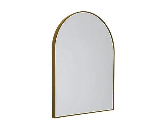 Maxlight w0386 mirror półokrąg 90x70cm złote lustro podświetlane