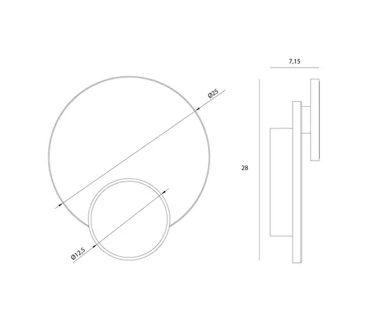 Maxlight w0395 kinkiet travertino  14w