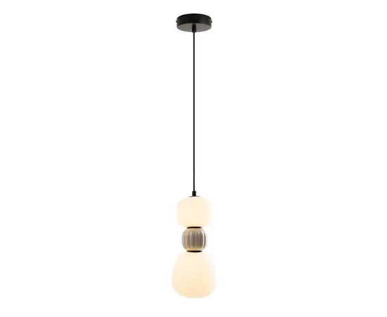 Maxlight p0627 lampa wiszaca modern opal + light grey 13w