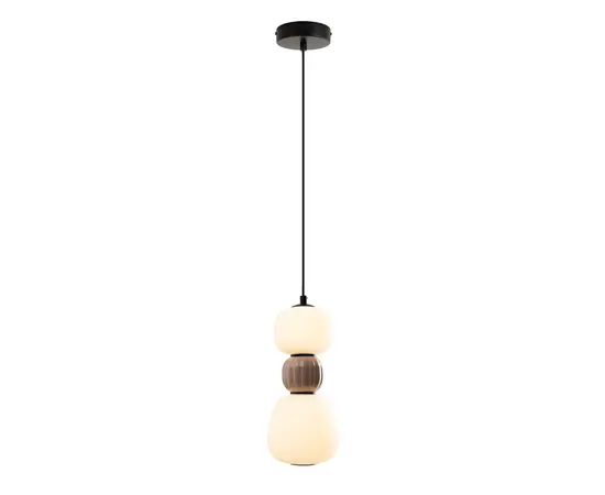 Maxlight p0628 lampa wiszaca modern opal + medium brown 13w