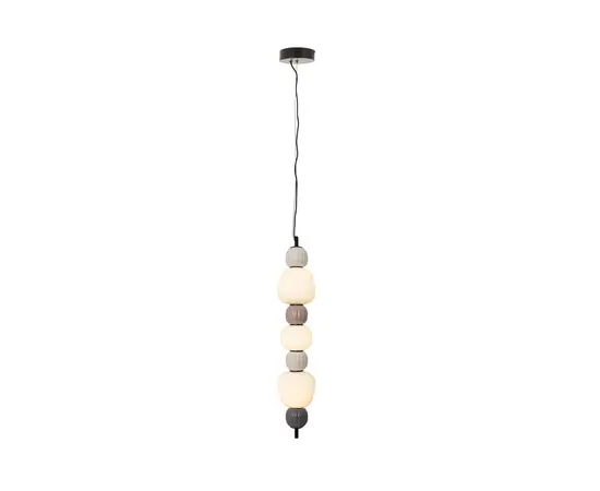 Maxlight p0630 lampa wiszaca modern opal + dark grey + medium brown + light grey 28w