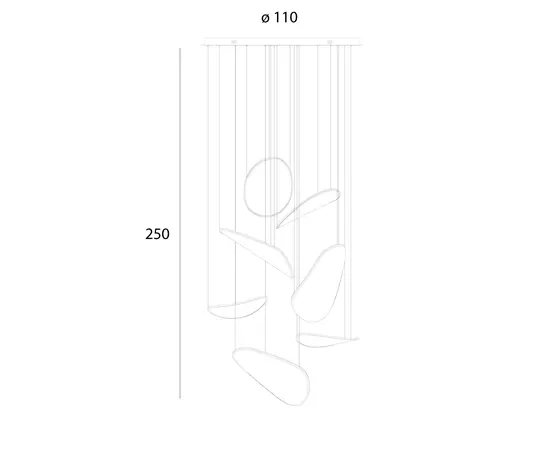 Maxlight p0634d lampa wisząca empire 121w