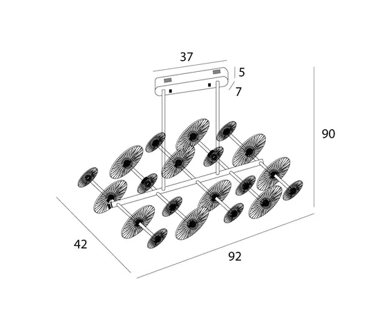 Maxlight p0643 lampa wisząca allure 51w