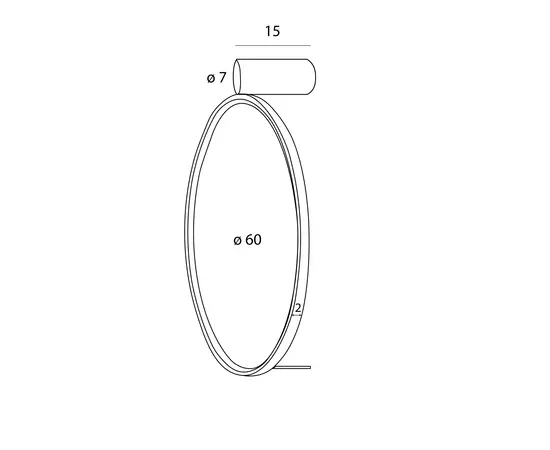 Maxlight w0434 kinkiet visual biały 60cm 22w ip44