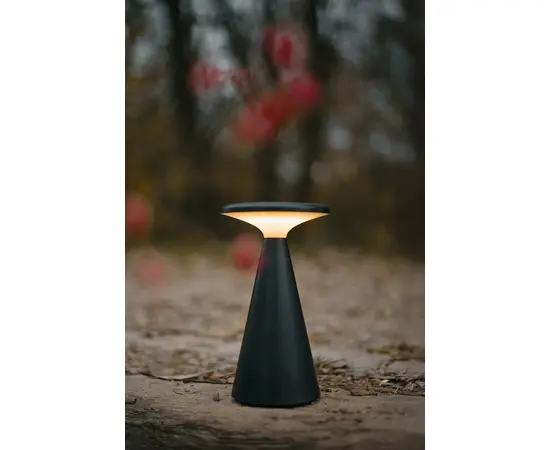 Maxlight t0063 lampa stołowa funghi czarna ip44