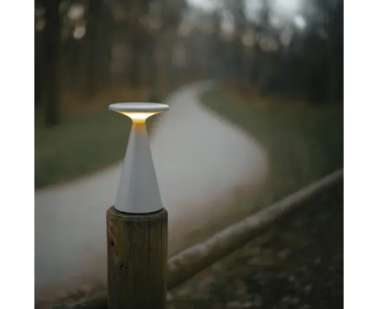 Maxlight t0064 lampa stołowa funghi  szara ip44