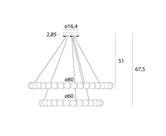 Maxlight p0623d lampa wisząca coralys