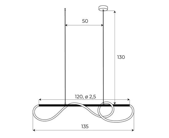 Maxlight p0614 lampa wisząca laguna złota