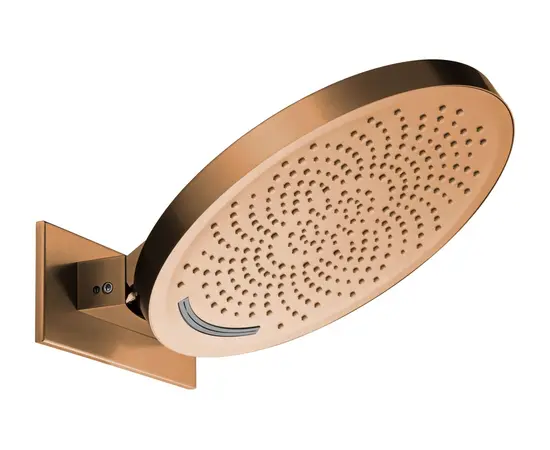 Mobi horizon glow copper brushed dwufunkcyjna deszczownica ścienna