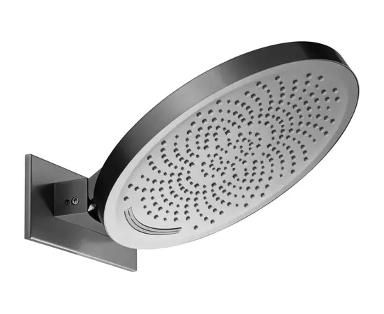 Mobi horizon glow gunmetal brushed dwufunkcyjna deszczownica ścienna