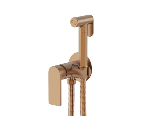 Mobi horizon copper brushed bateria bidetowa podtynkowa