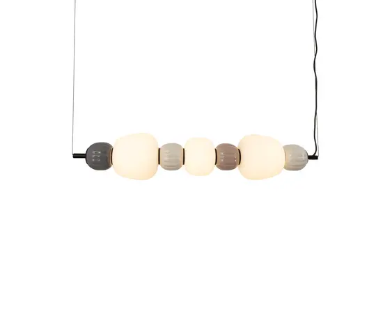 Maxlight p0630 lampa wiszaca modern opal + dark grey + medium brown + light grey 28w