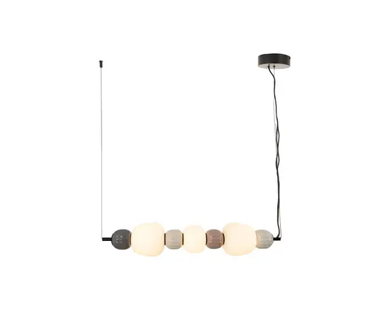 Maxlight p0630 lampa wiszaca modern opal + dark grey + medium brown + light grey 28w