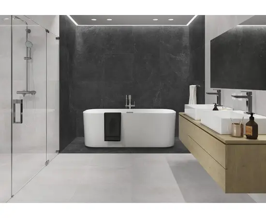 Płytka ceramiczna stonetech steel 119,7x59,7x0,8 rektyfikowana ii gatunek
