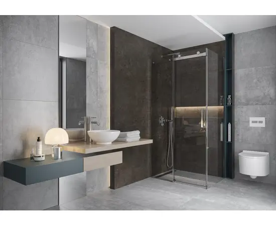 Płytka ceramiczna iron silver 119,7x59,7x0,8 rektyfikowana ii gatunek