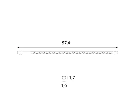 Maxlight m0061n lampa magnetyczna liniowa grill biała system on/off 24w lm 3000k