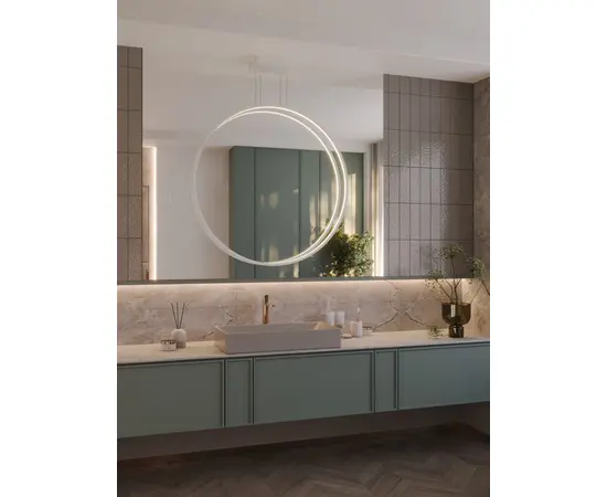 Maxlight p0653 lampa wisząca visual ver biała 80cm 28w ip44