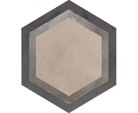 Marca Corona Terra Decori Esagono Cornice 25x21,6x0,9 Płytka gresowa