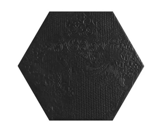 Codicer95 Milano Black Hex 25x22 Płytka Gresowa Podłogowo-Ścienna