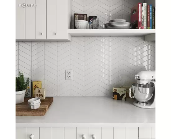 Equipe Chevron CREAM LEFT 18,6x5,2  płytka ceramiczna połysk