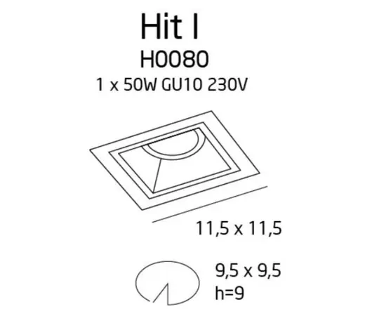 MAXLIGHT Hit I H0080 Oprawa podtynkowa biała DARMOWA WYSYŁKA W 24h