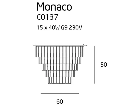 MAXLIGHT Monaco C0137 Plafon